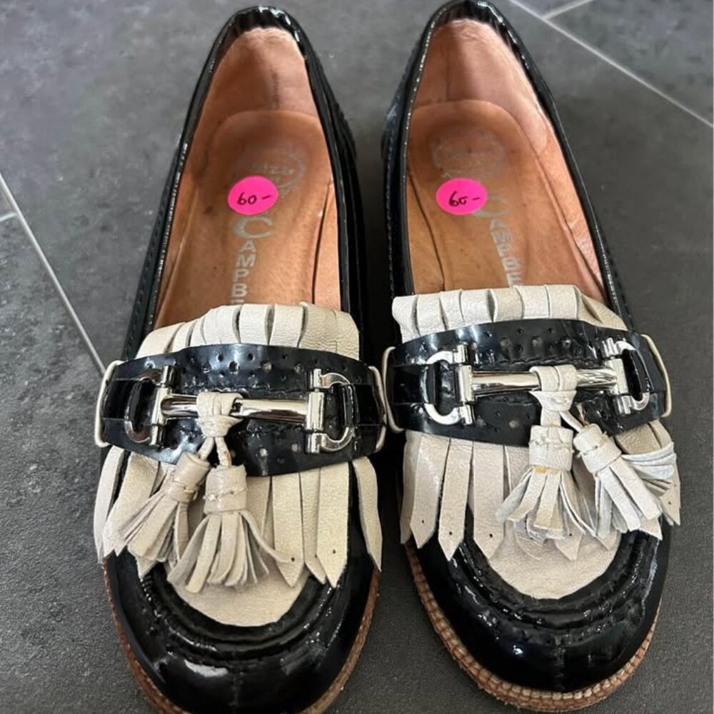 Jeffrey Campbell size 6 womens shoes Black and beige